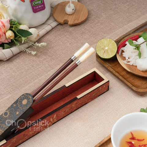 Premium Box With Chopsticks Personalized Chopstick. Box for pair.
