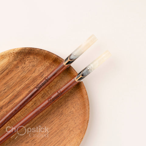 Natural Rosewood Chopsticks  – Free Personalized Engraving
