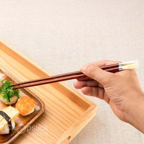 Super VIP Silver-rimmed snail-headed Rosewood chopsticks. Free Personalized Engraving